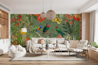 Exotic Botanical Explorer Mural Wall Mural