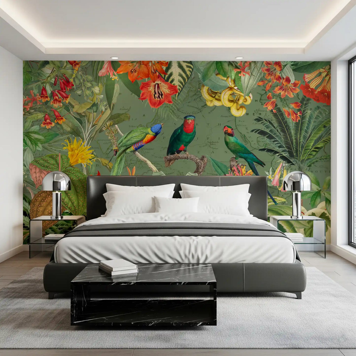 Exotic Botanical Explorer Mural Wall Mural