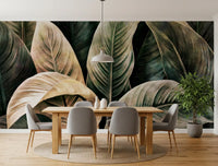 Lush Forest Botanical Study Wall Mural