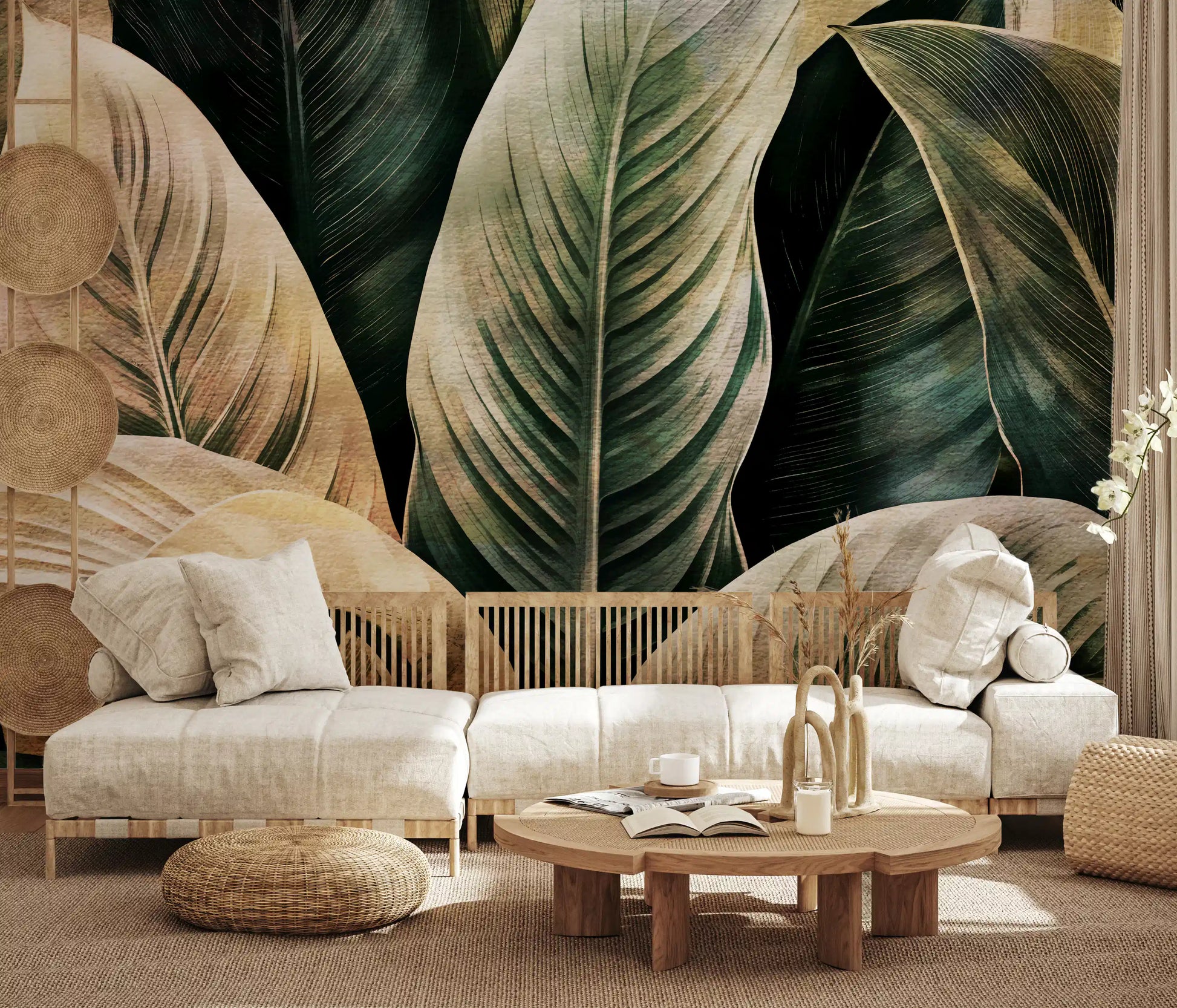Lush Forest Botanical Study Wall Mural