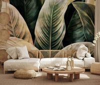 Lush Forest Botanical Study Wall Mural