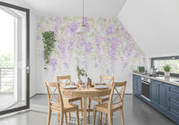 Spring Wisteria Canopy Wall Mural