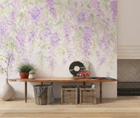 Spring Wisteria Canopy Wall Mural