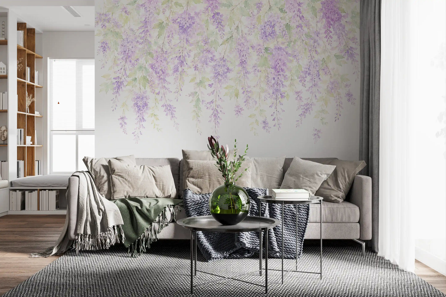 Spring Wisteria Canopy Wall Mural
