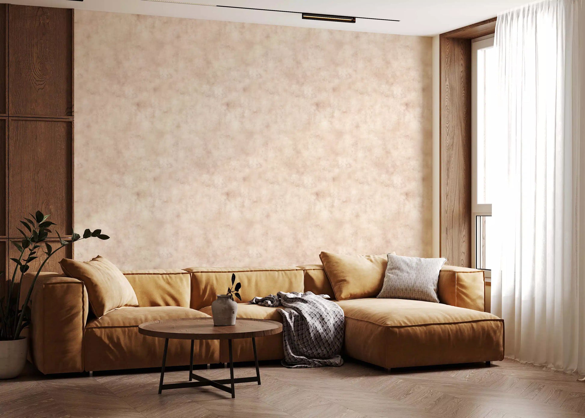 Painterly - Soft Blush Wallpaper⁠