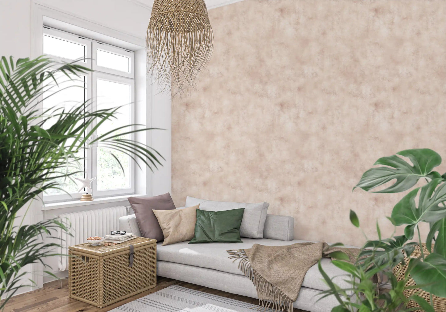 Painterly - Soft Blush Wallpaper⁠