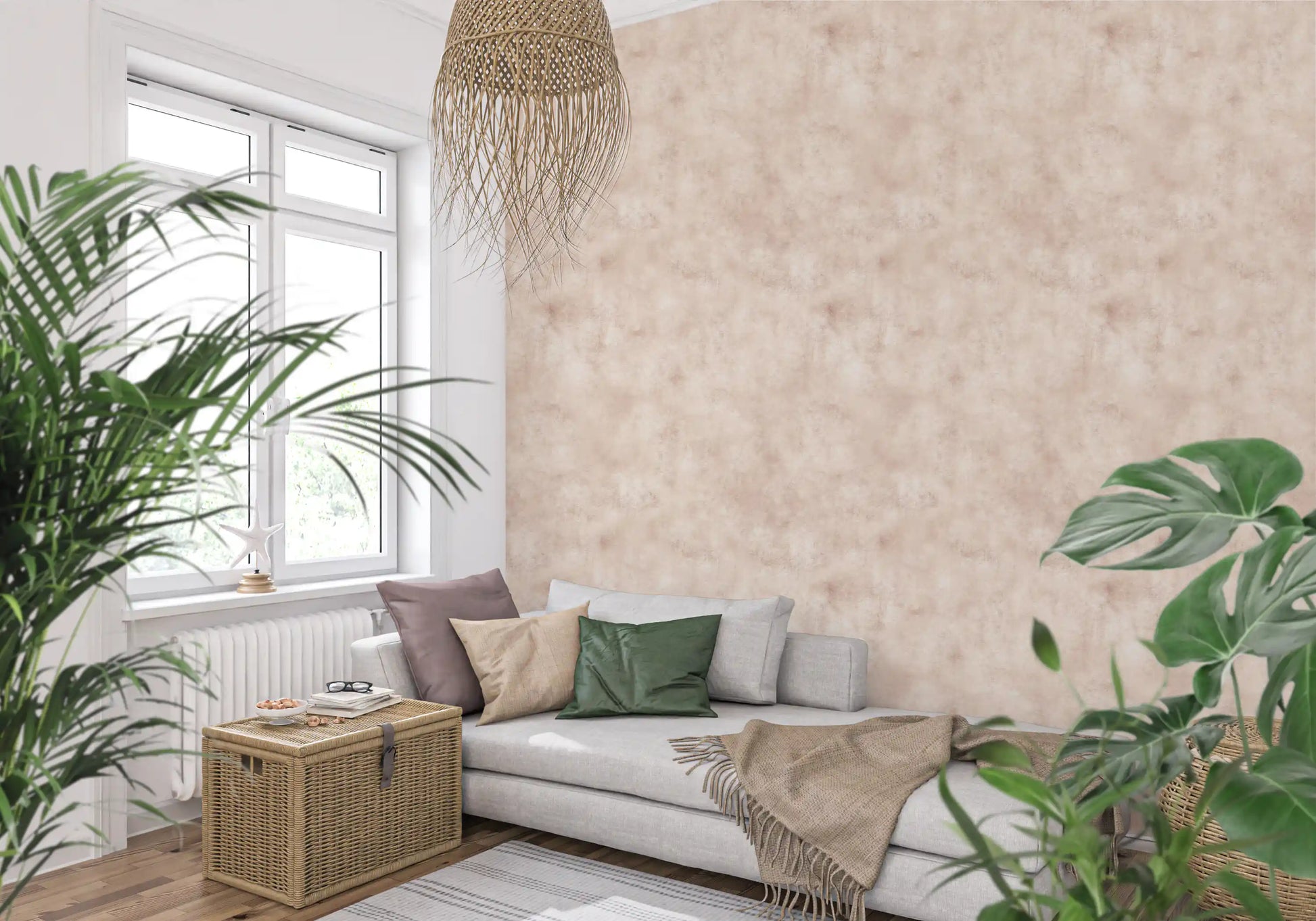 Painterly - Soft Blush Wallpaper⁠