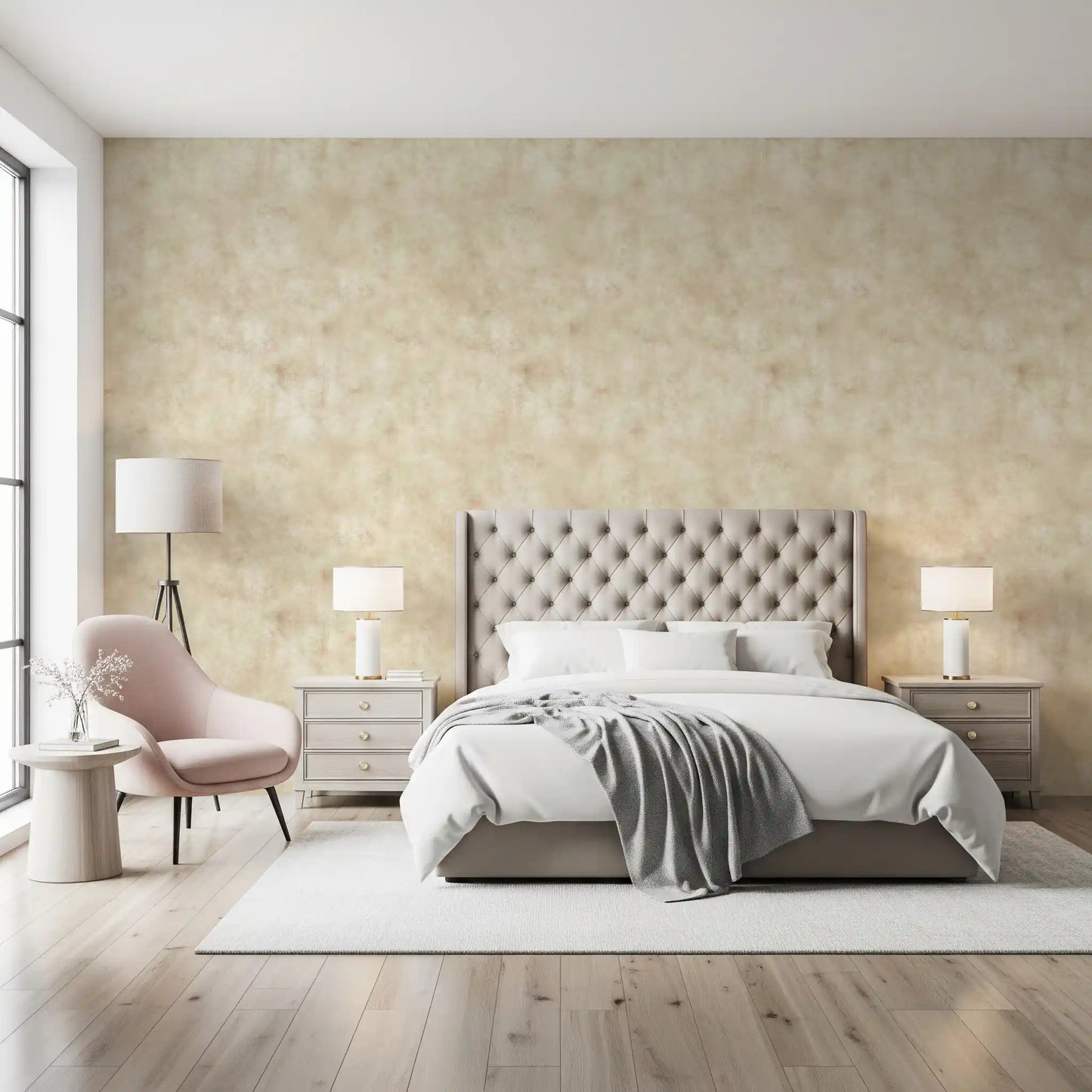 Painterly - Champagne Wallpaper⁠