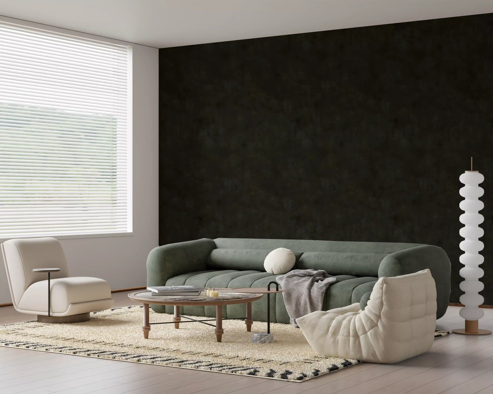 Painterly - Soot Wallpaper⁠