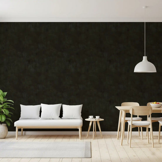 Soot wallpaper with a mottled painterly texture in dark charcoal tones GD11563