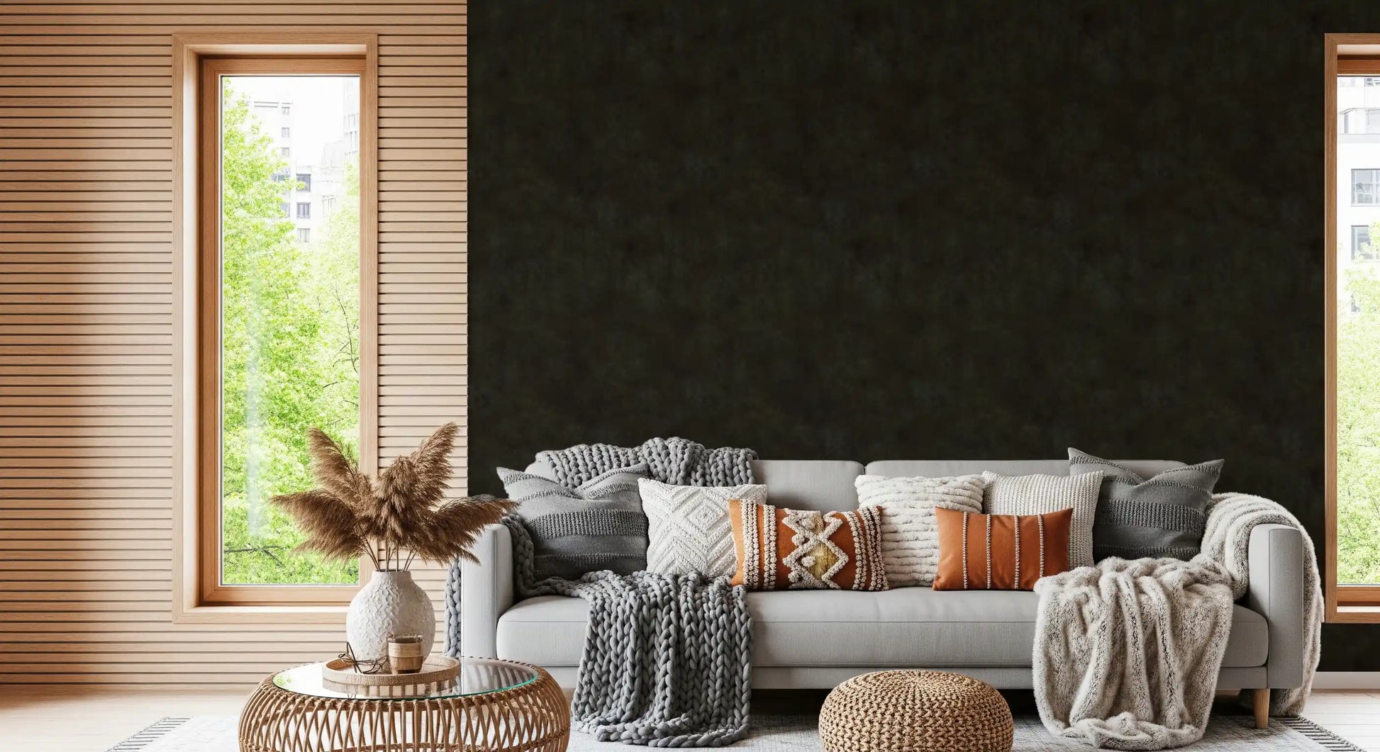 Painterly - Soot Wallpaper⁠