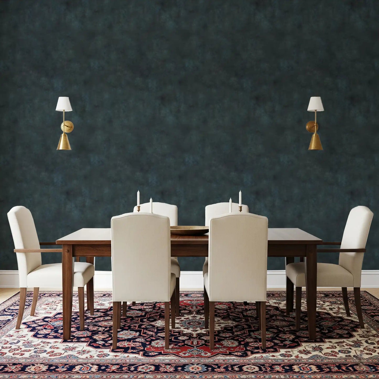 Painterly - Prussian Blue Wallpaper⁠