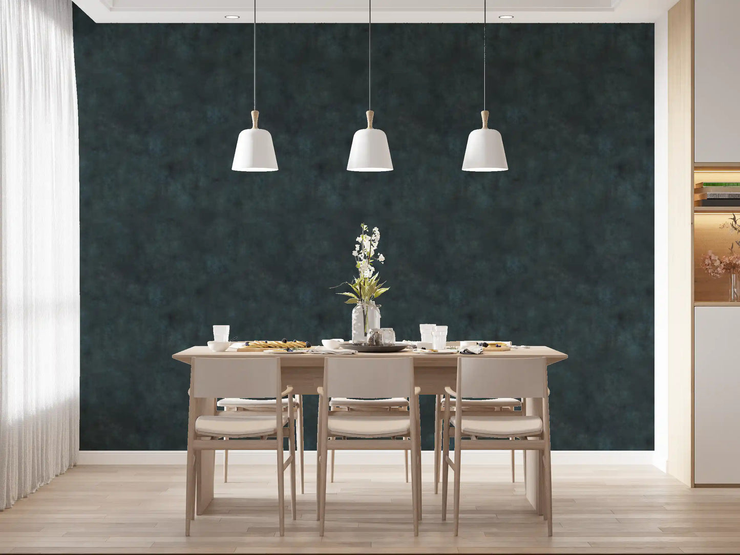 Painterly - Prussian Blue Wallpaper⁠
