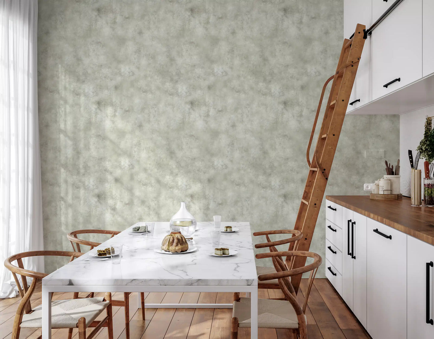 Painterly - Dirty White Wallpaper⁠