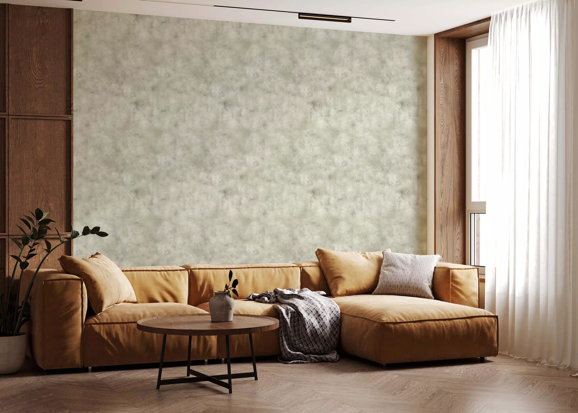 Painterly - Dirty White Wallpaper⁠