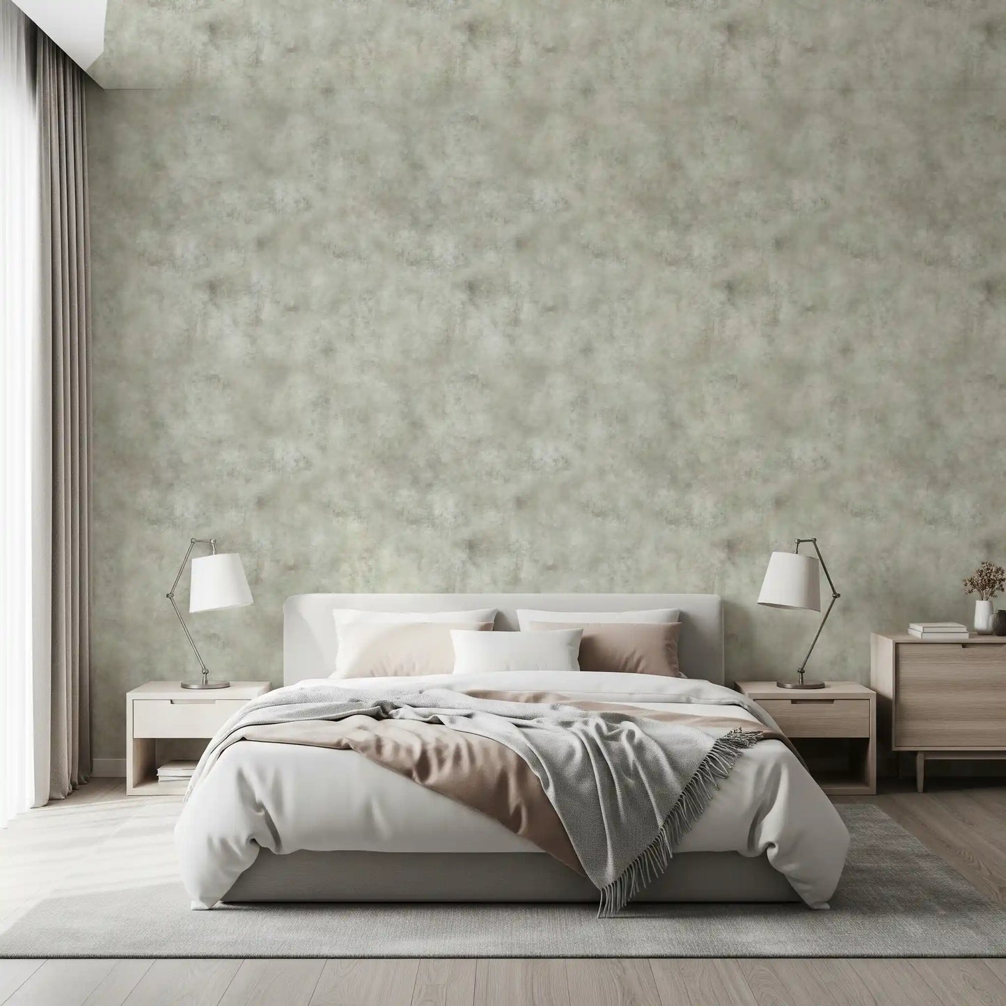 Painterly - Dirty White Wallpaper⁠