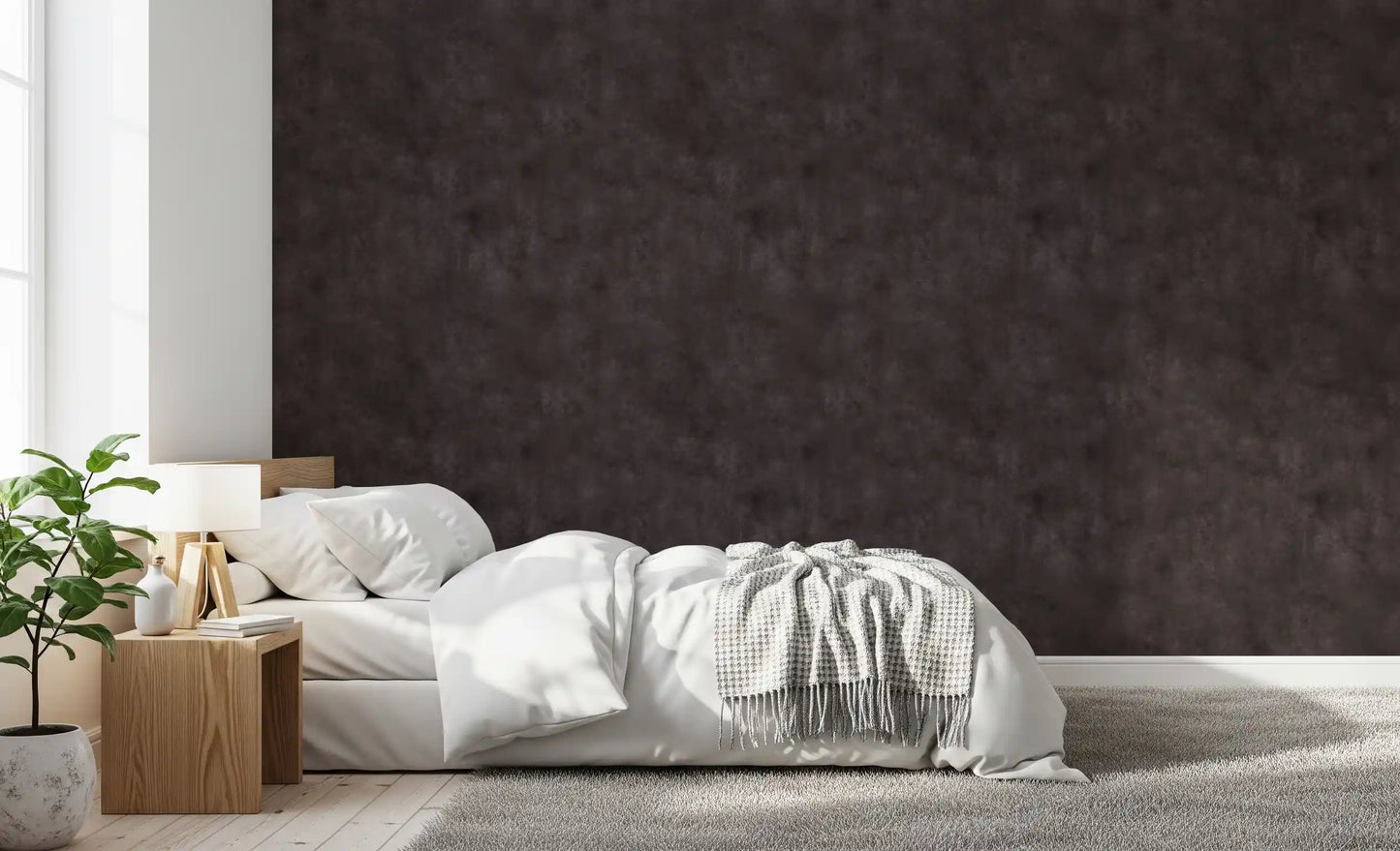Painterly - Moody Plum Wallpaper⁠