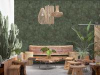 Painterly - Moss Wallpaper⁠