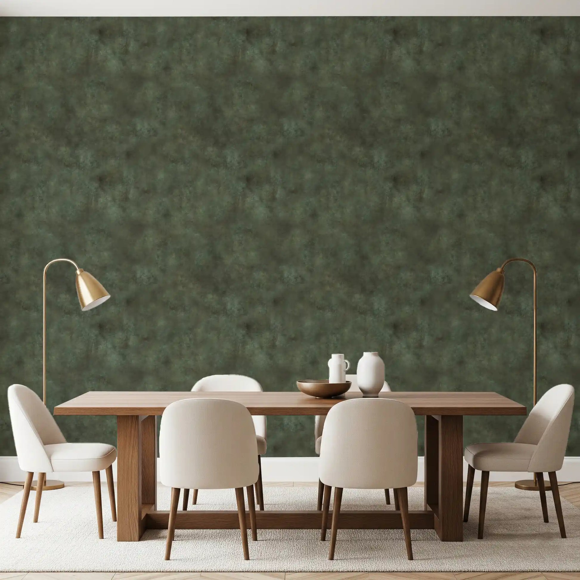 Painterly - Moss Wallpaper⁠