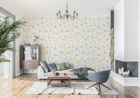 Pastel Blossom Flowers Subtle Nursery Deign Wallpaper⁠