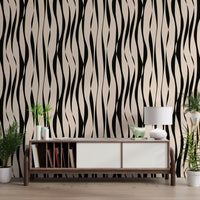 Modern Rhythmic Stripes Wallpaper⁠