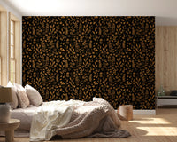 Rustic Earthy Botanical Sketch Wallpaper⁠
