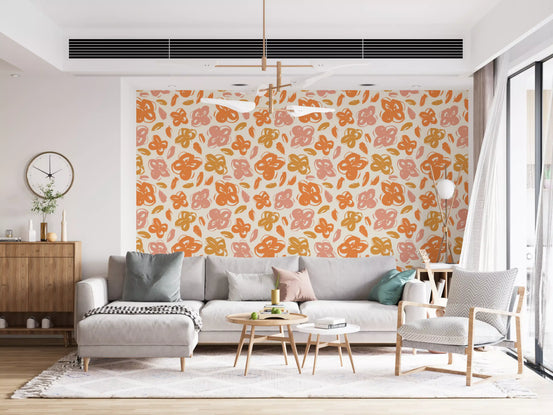 Sun-Kissed Botanical Bloom Wallpaper⁠