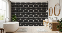 Monochrome Geometric Arcs Wallpaper⁠