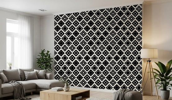 Abstract Star Diamond Tile Wallpaper⁠