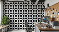 Minimalist Dot Grid Geometry Wallpaper⁠