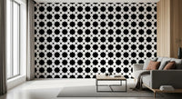 Minimalist Dot Grid Geometry Wallpaper⁠