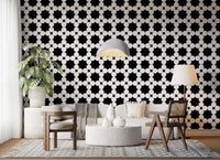 Minimalist Dot Grid Geometry Wallpaper⁠