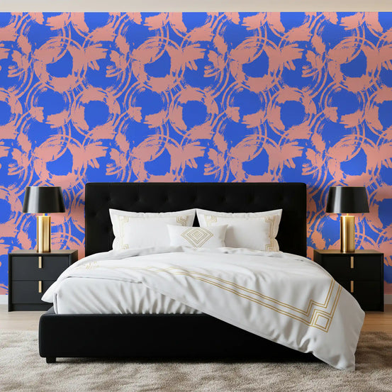 Abstract Painted Circles Wallpaper⁠