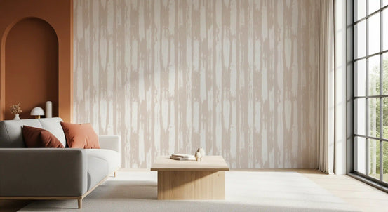 Creamy Brushstroke Stripes Wallpaper⁠