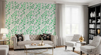 Hand-Drawn Greenery Garden Wallpaper⁠