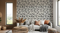 Monochrome Geometric Grid Wallpaper⁠