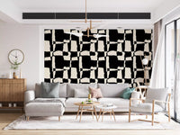 Hand-Drawn Monochrome Blocks Wallpaper⁠