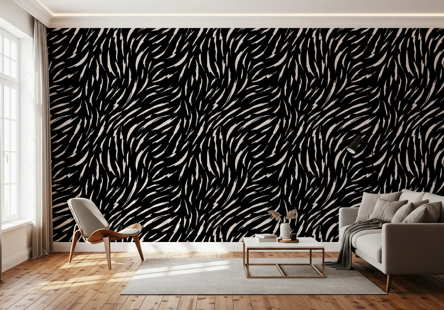 Minimalist Organic Lines Wallpaper⁠