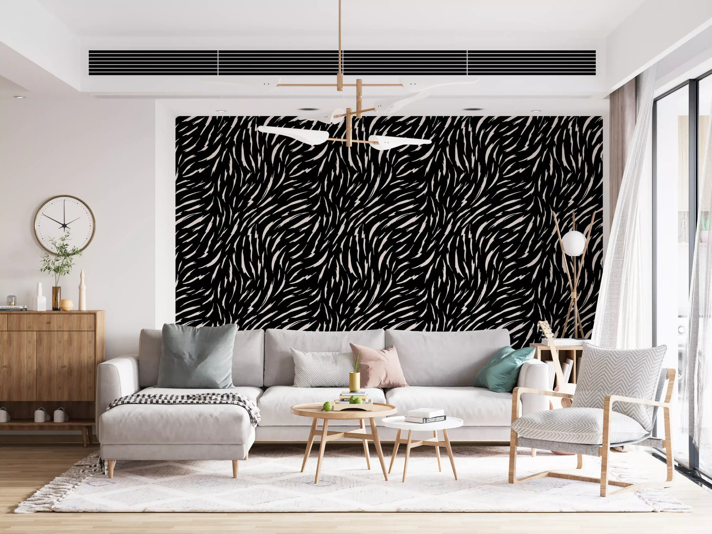 Minimalist Organic Lines Wallpaper⁠