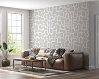Minimalist Stone Mosaic Wallpaper⁠
