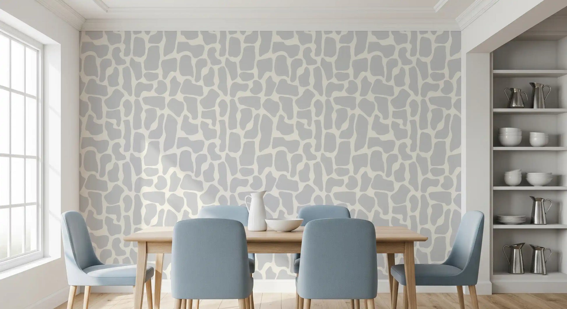 Minimalist Stone Mosaic Wallpaper⁠