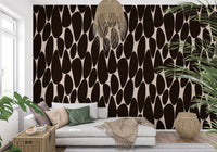 Contemporary Flowing Shapes Wallpaper⁠