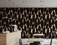 Contemporary Flowing Shapes Wallpaper⁠