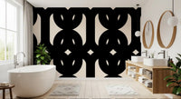 Graphic Modern Interlocking Pattern Wallpaper⁠