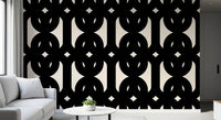 Graphic Modern Interlocking Pattern Wallpaper⁠