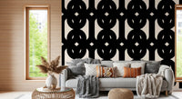 Graphic Modern Interlocking Pattern Wallpaper⁠