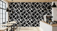 Modern Minimalist Grid Brushstroke Wallpaper⁠