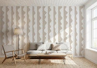 Minimalist Soft Wave Stripes Wallpaper⁠