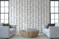 Minimalist Soft Wave Stripes Wallpaper⁠