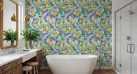 Vibrant Abstract Brushstroke Energy Wallpaper⁠